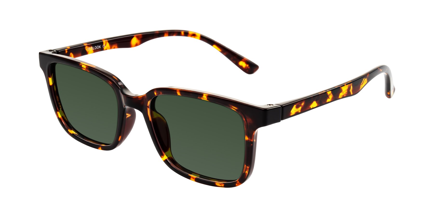 Angle of Joynton in Tortoise with Green Tinted Lenses