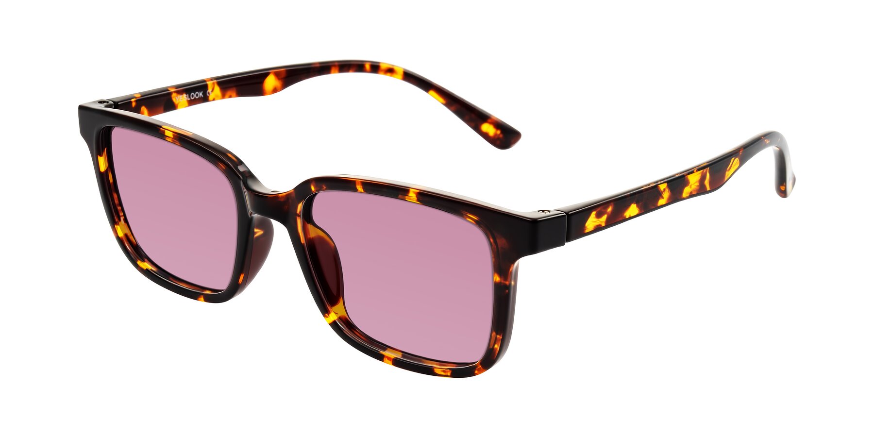 Angle of Joynton in Tortoise with Medium Wine Tinted Lenses