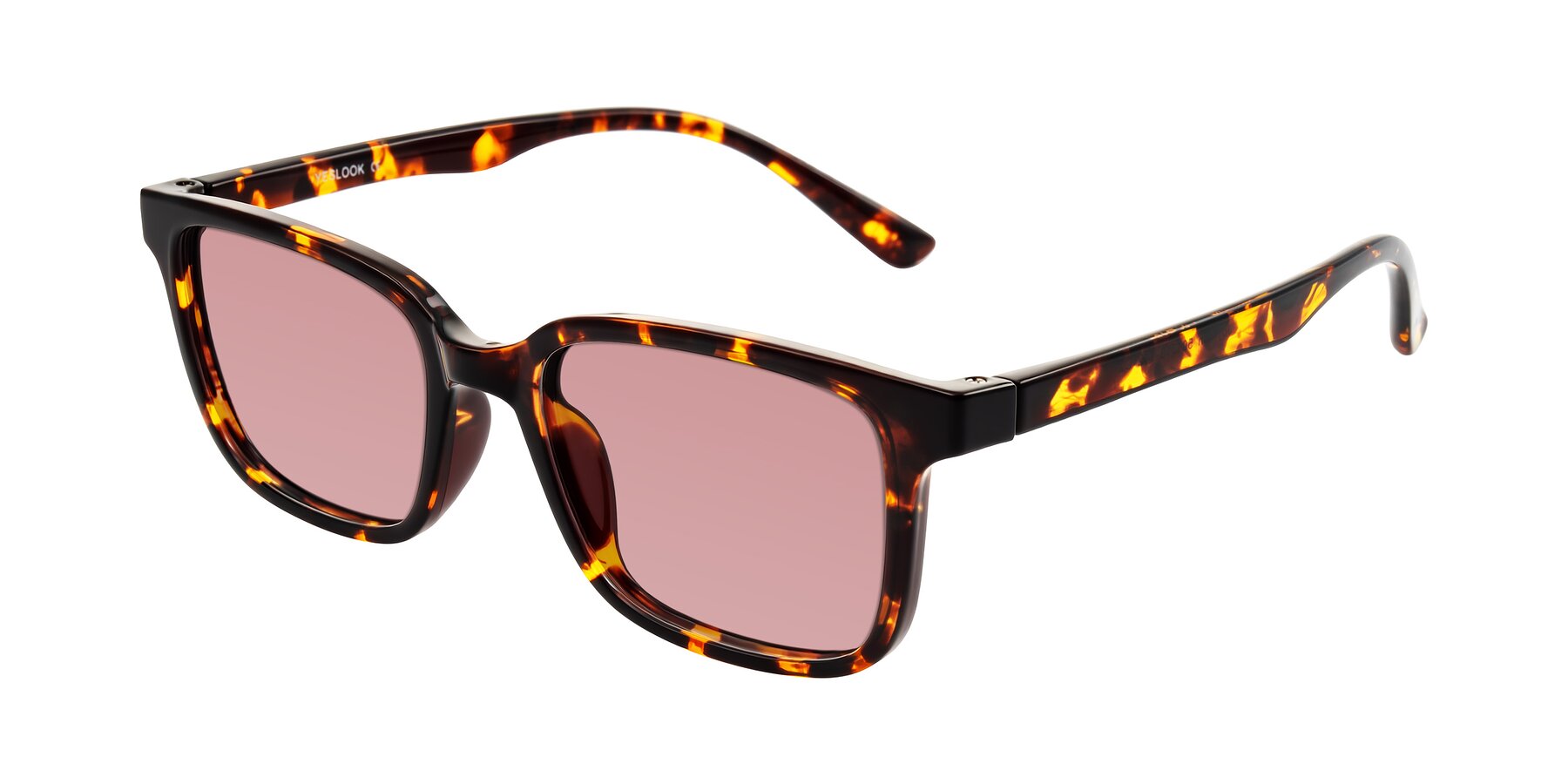 Angle of Joynton in Tortoise with Medium Garnet Tinted Lenses