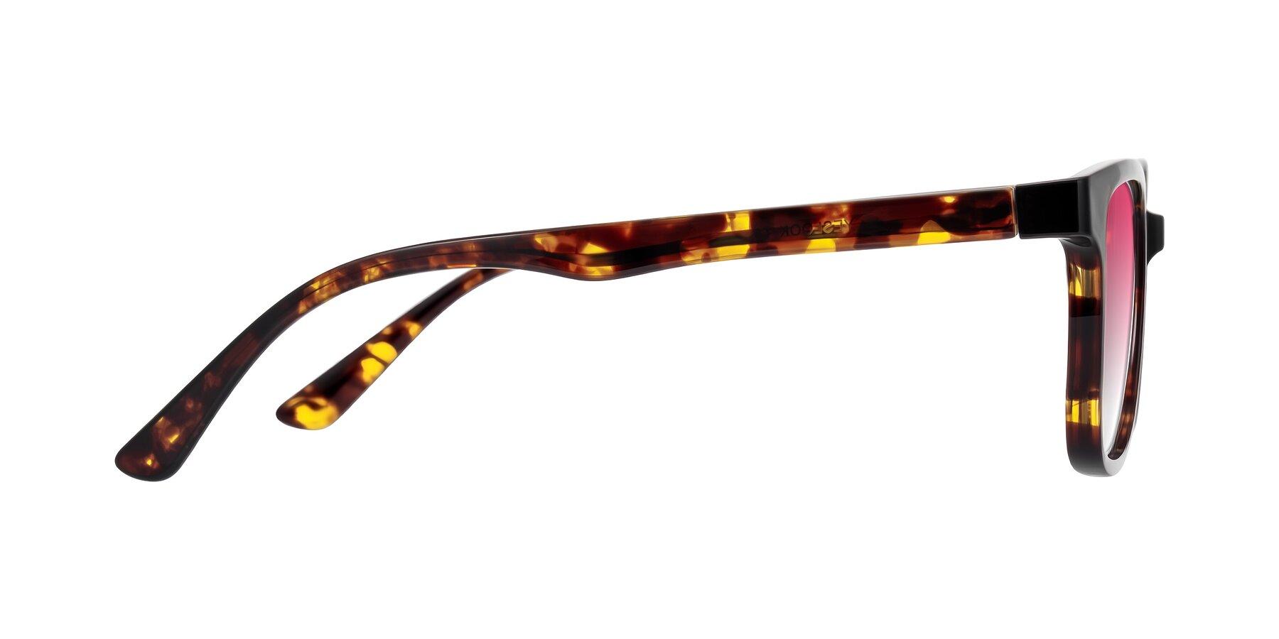 Side of Joynton in Tortoise with Pink Gradient Lenses