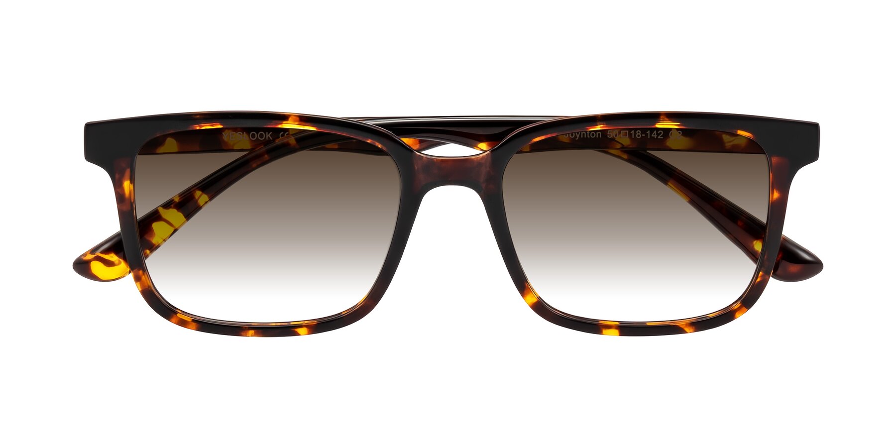 Folded Front of Joynton in Tortoise with Brown Gradient Lenses