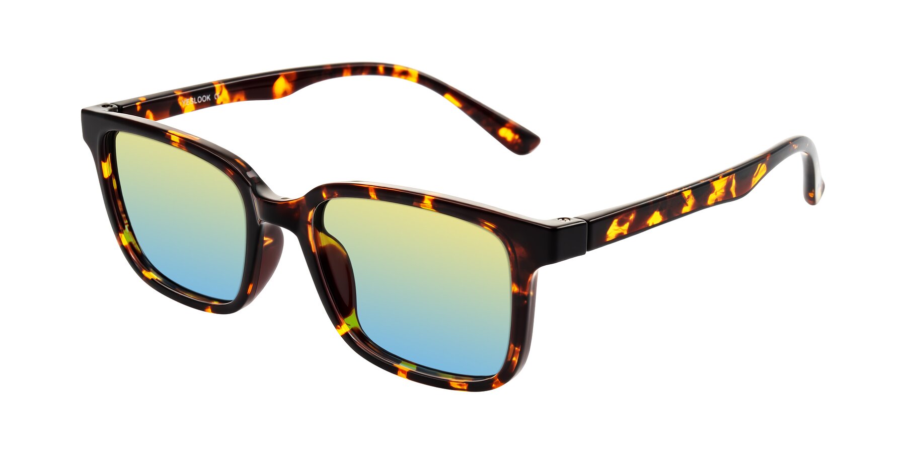 Angle of Joynton in Tortoise with Yellow / Blue Gradient Lenses