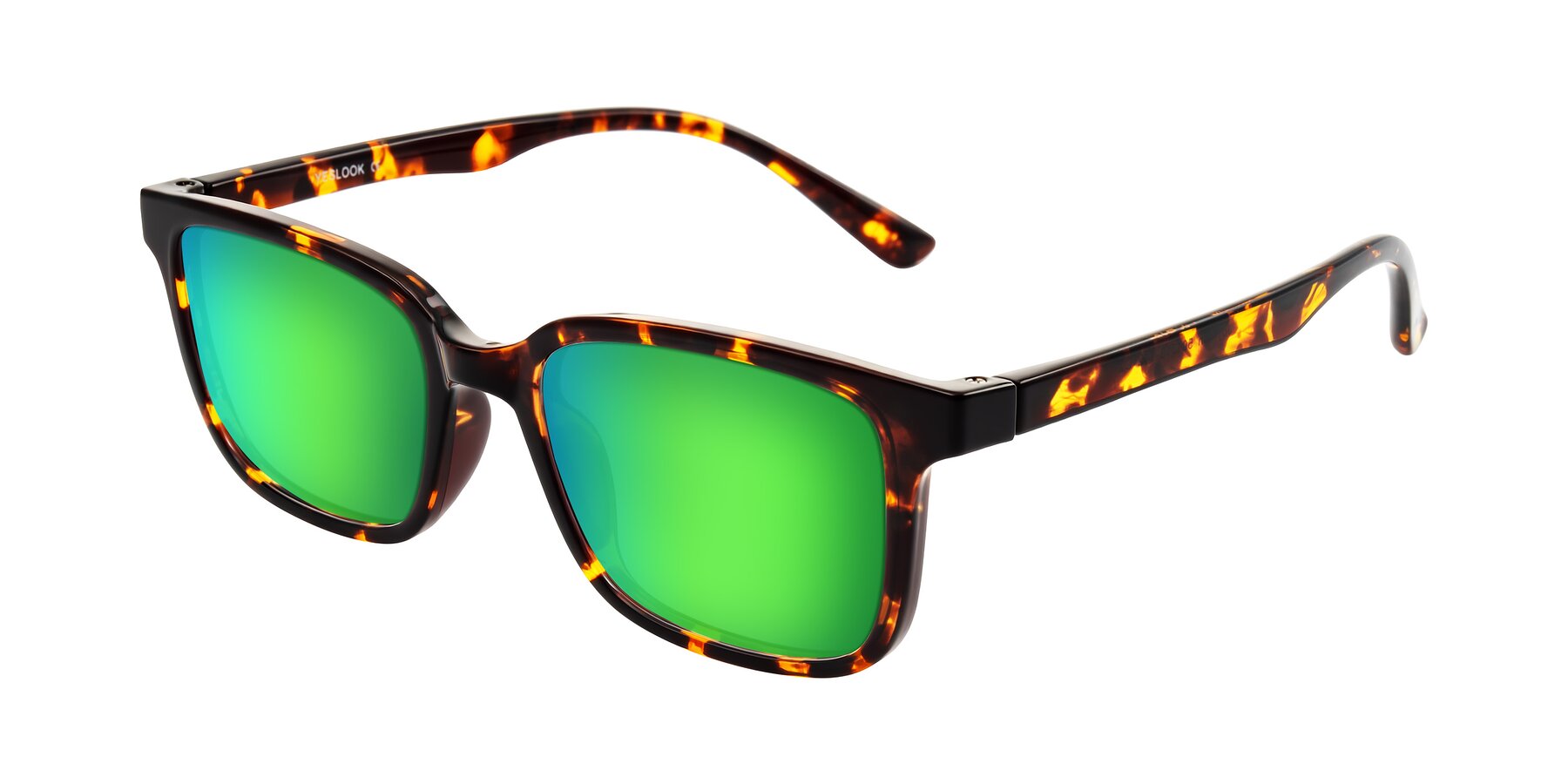 Angle of Joynton in Tortoise with Green Mirrored Lenses