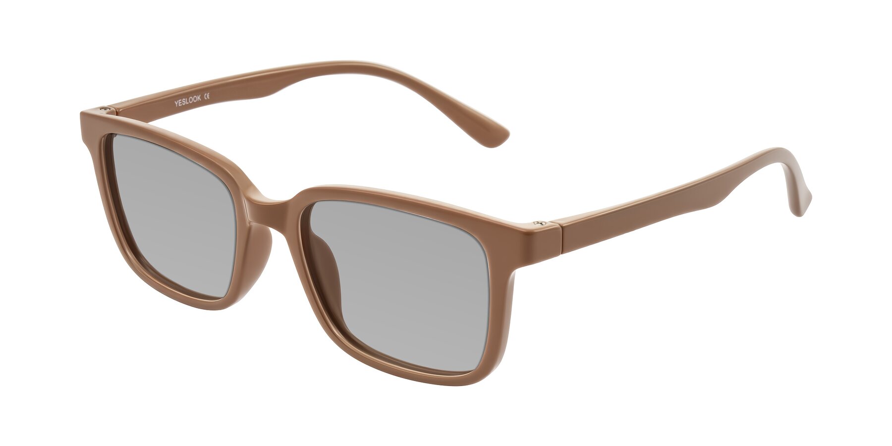 Angle of Joynton in Milk Chocolate with Light Gray Tinted Lenses