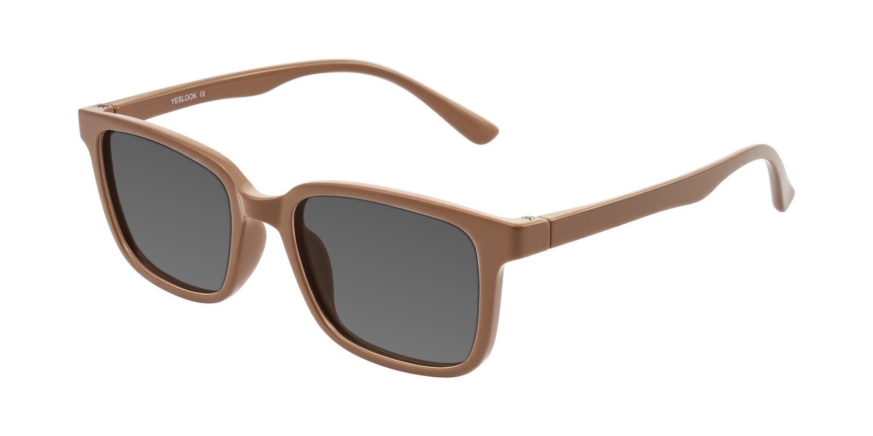 Angle of Joynton in Milk Chocolate with Medium Gray Tinted Lenses