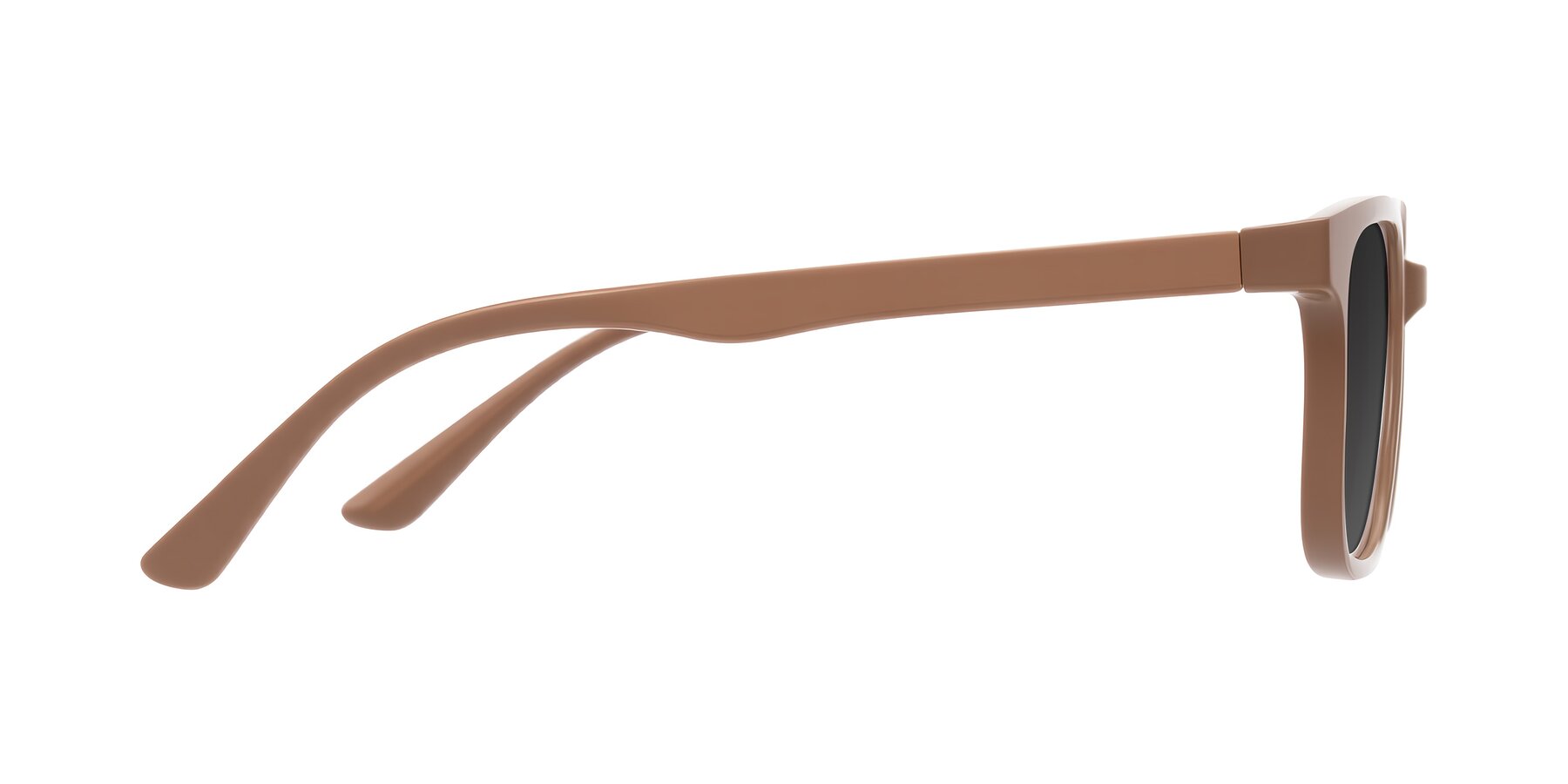 Side of Joynton in Milk Chocolate with Gray Tinted Lenses