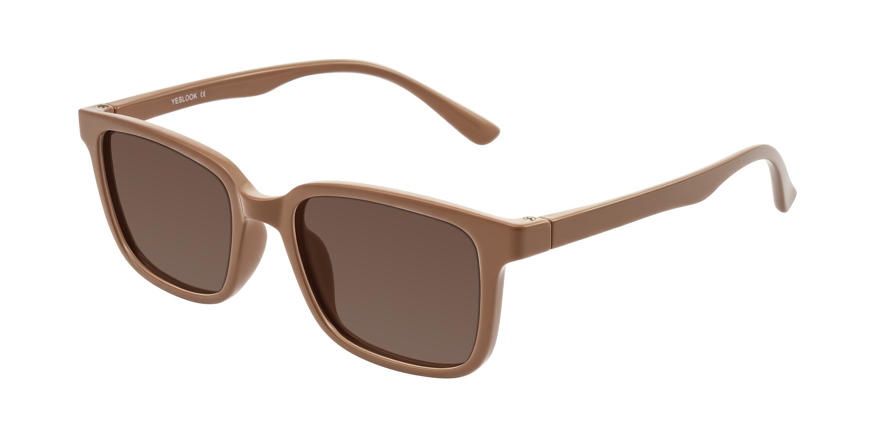 Angle of Joynton in Milk Chocolate with Brown Tinted Lenses