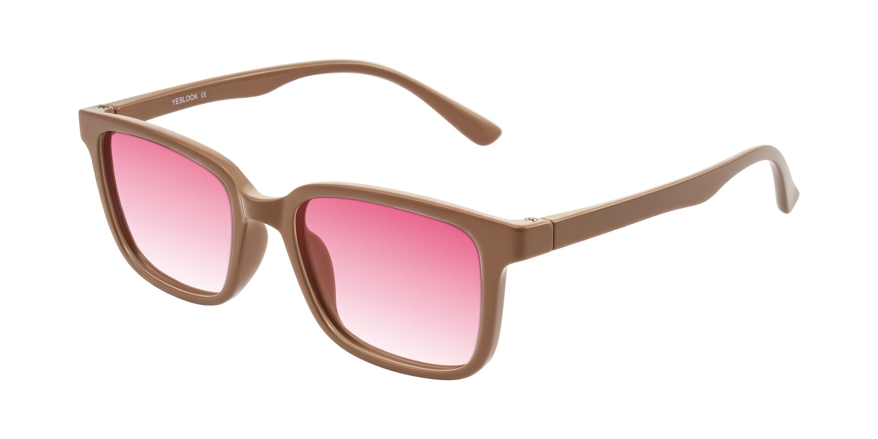 Angle of Joynton in Milk Chocolate with Pink Gradient Lenses