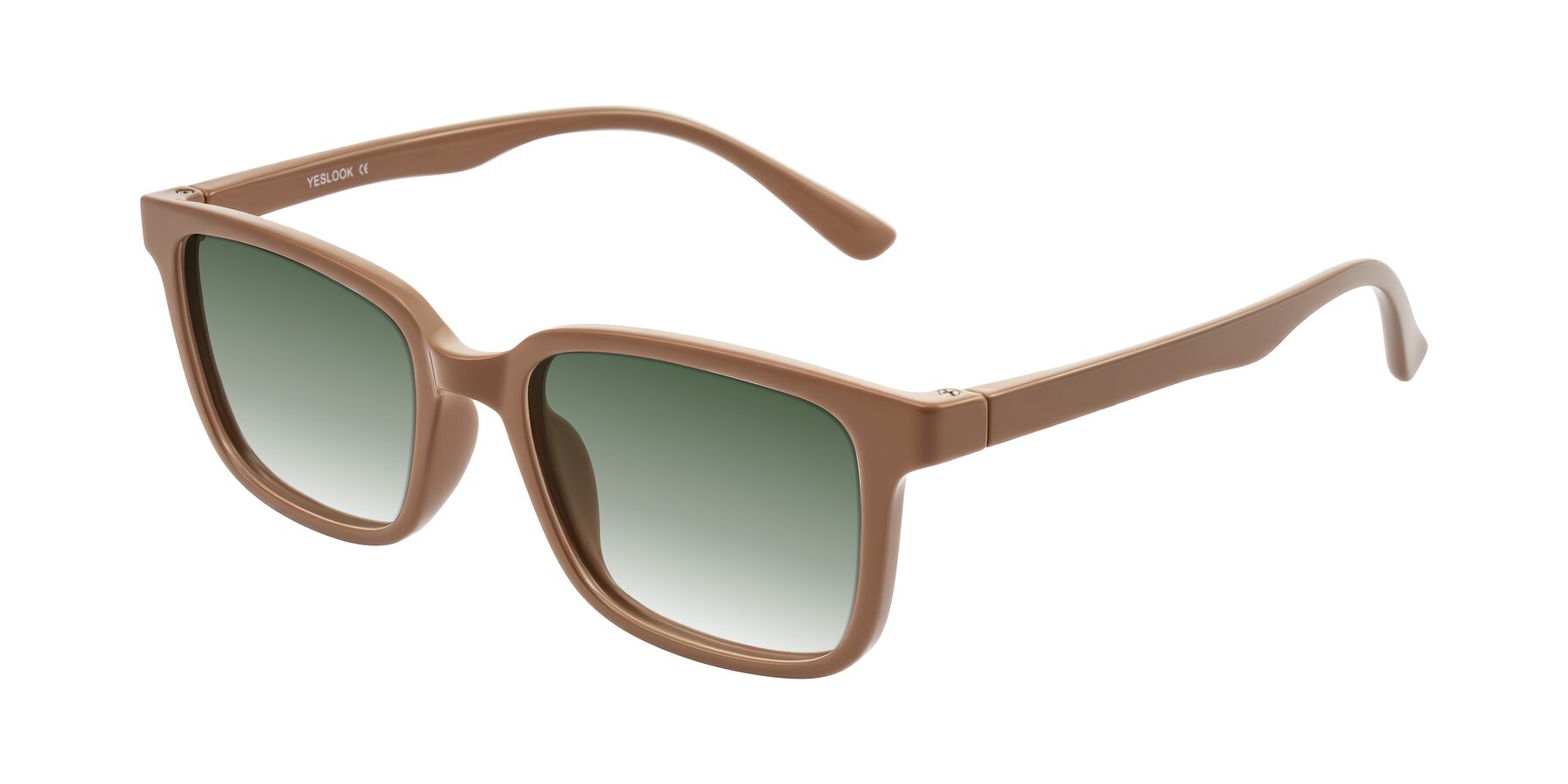 Angle of Joynton in Milk Chocolate with Green Gradient Lenses