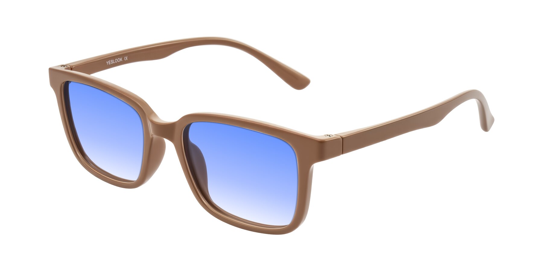 Angle of Joynton in Milk Chocolate with Blue Gradient Lenses