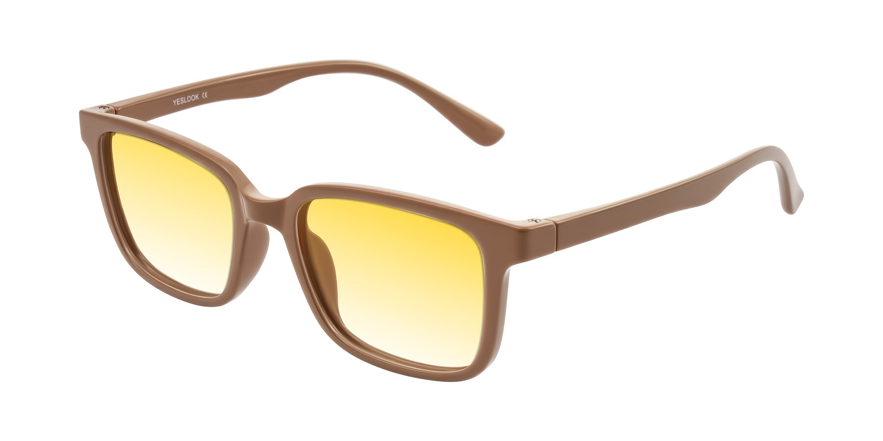 Angle of Joynton in Milk Chocolate with Yellow Gradient Lenses