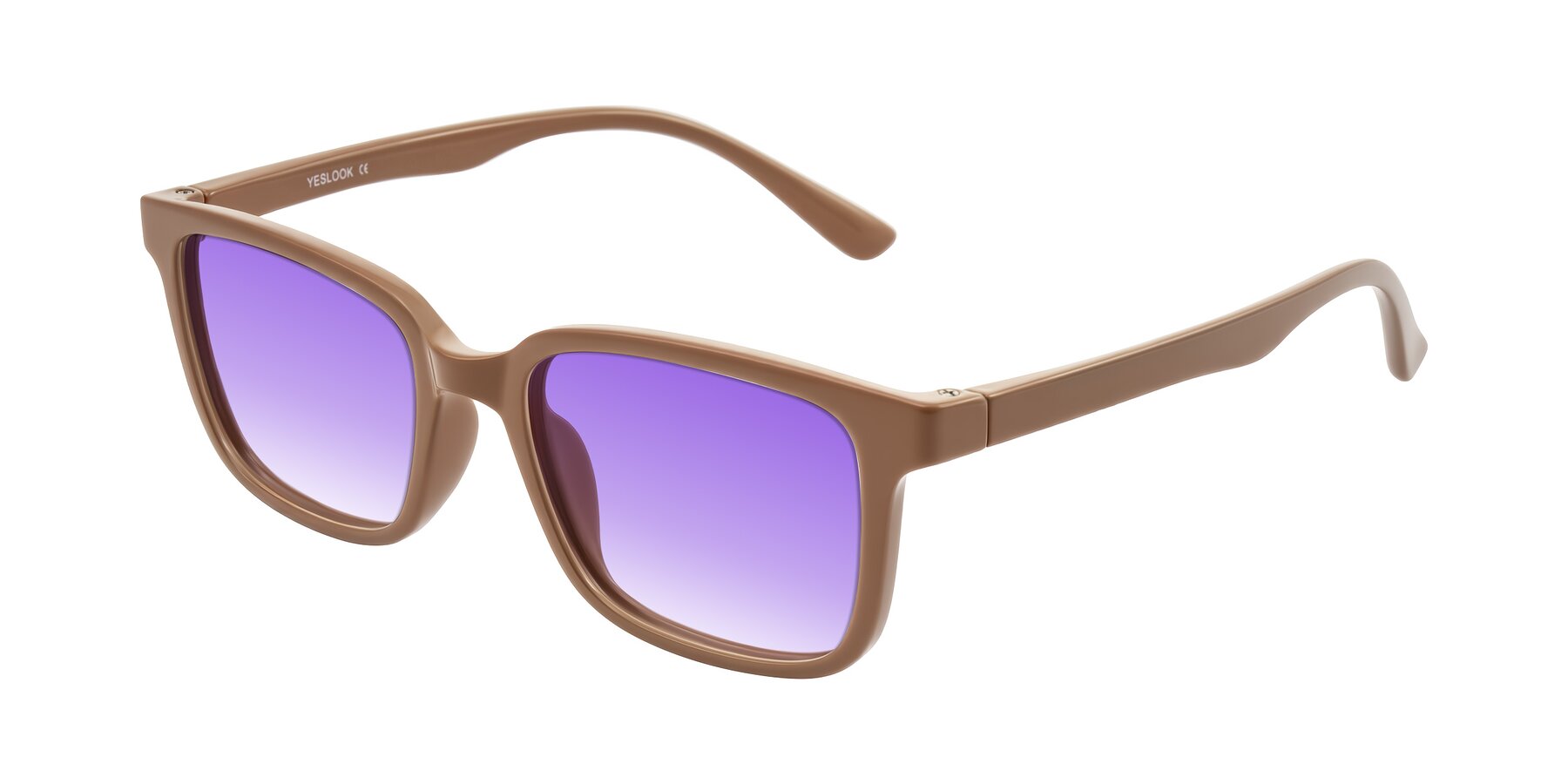 Angle of Joynton in Milk Chocolate with Purple Gradient Lenses