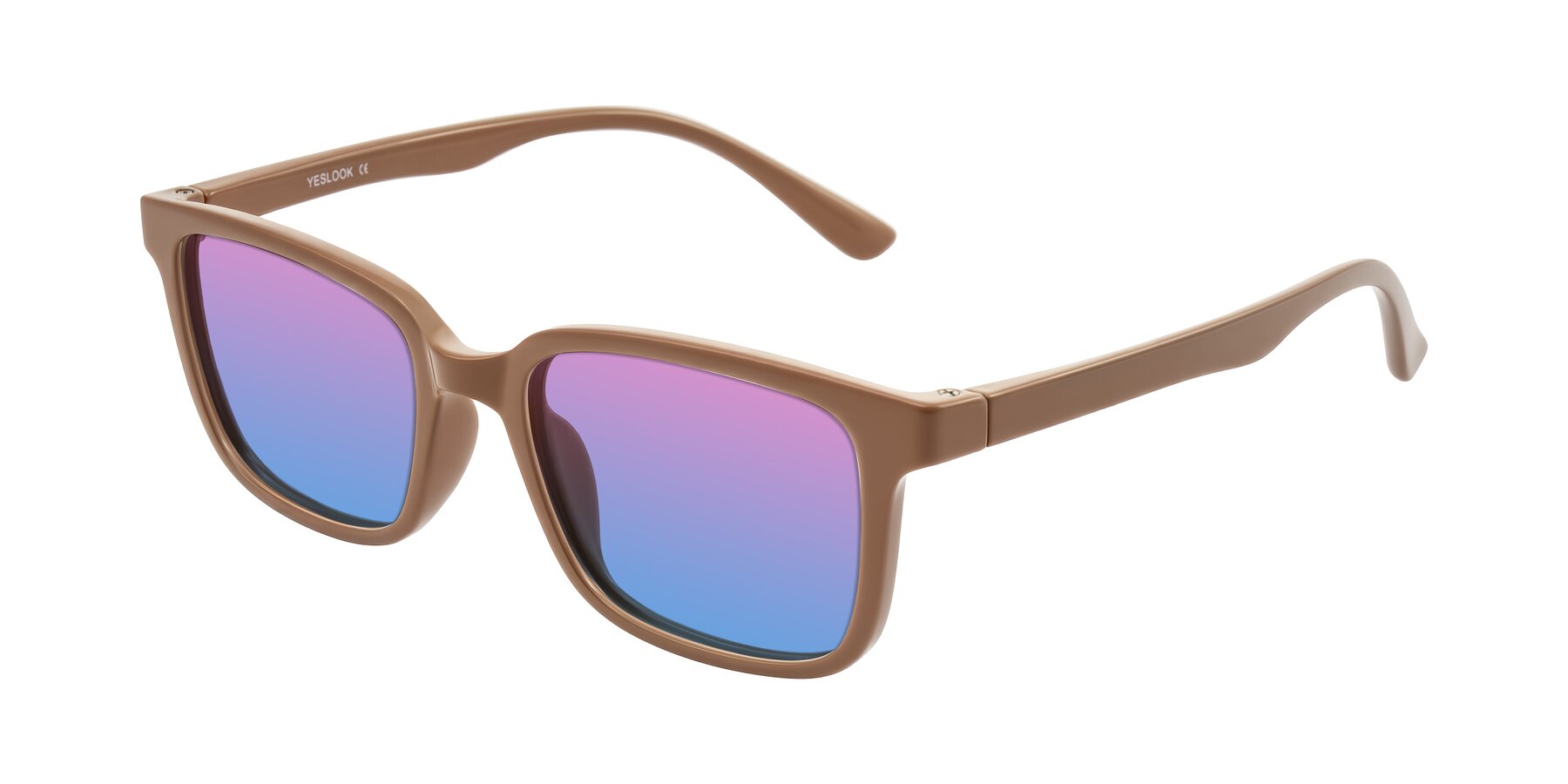 Angle of Joynton in Milk Chocolate with Pink / Blue Gradient Lenses