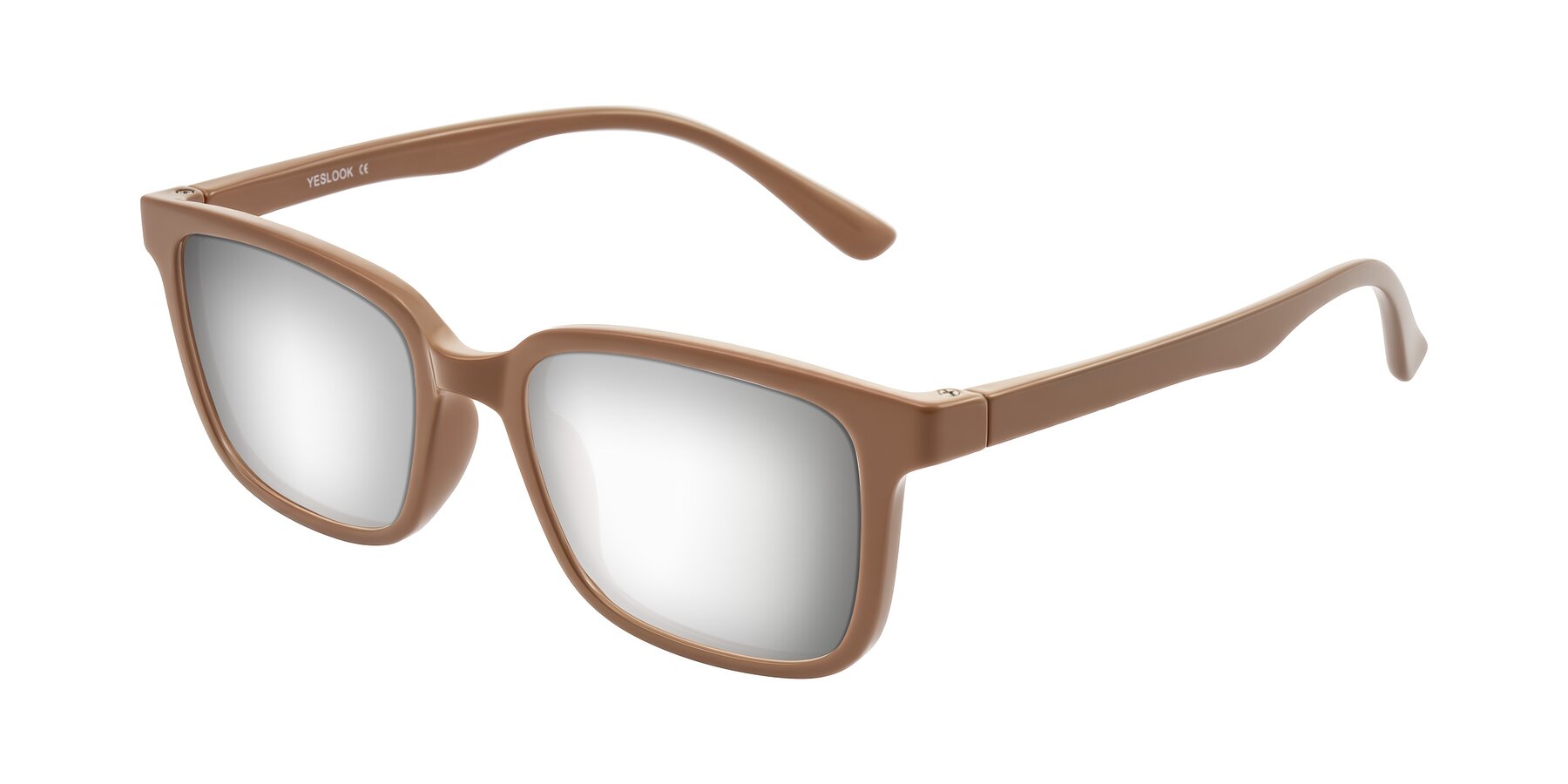 Angle of Joynton in Milk Chocolate with Silver Mirrored Lenses