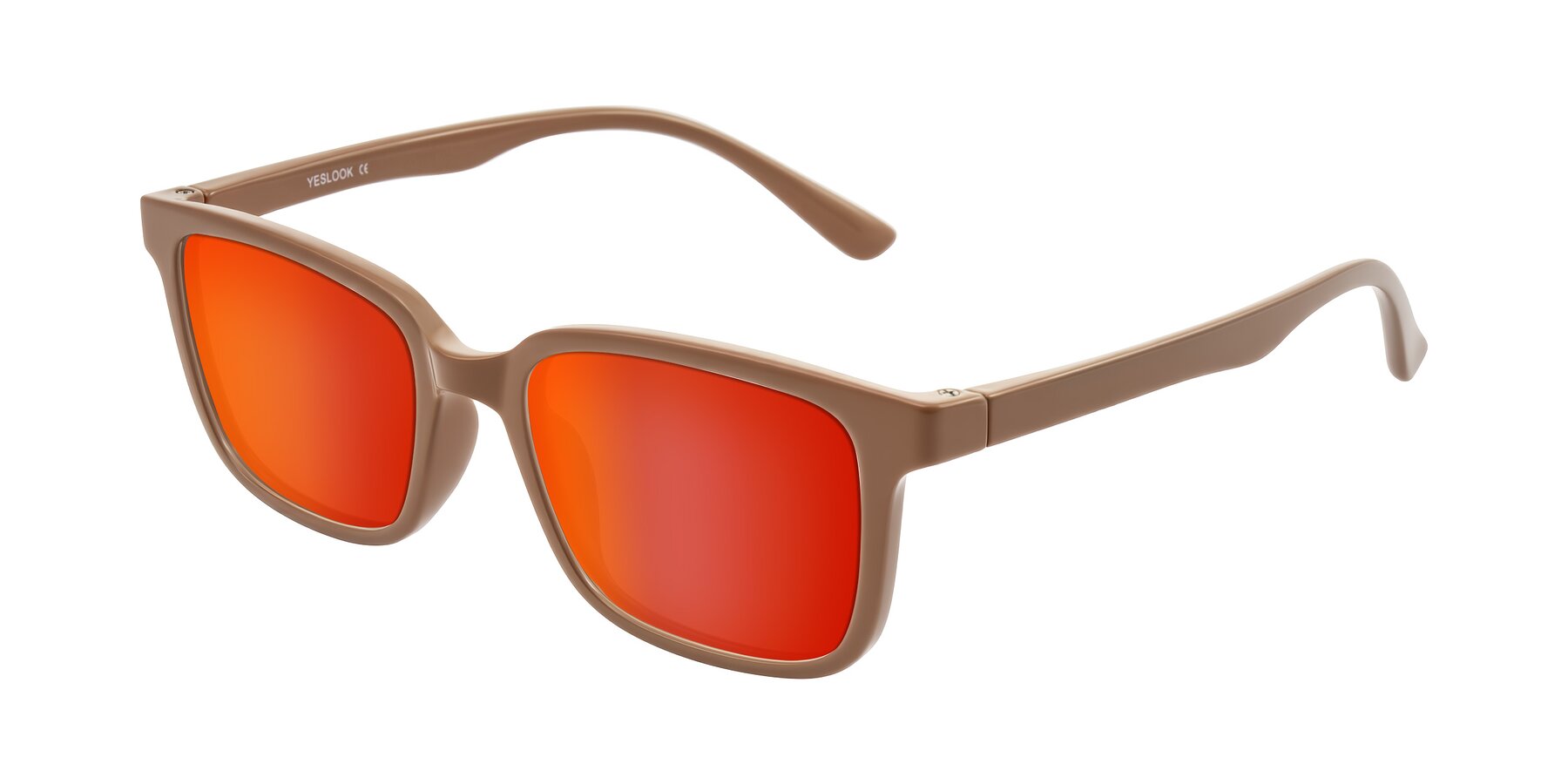 Angle of Joynton in Milk Chocolate with Red Gold Mirrored Lenses