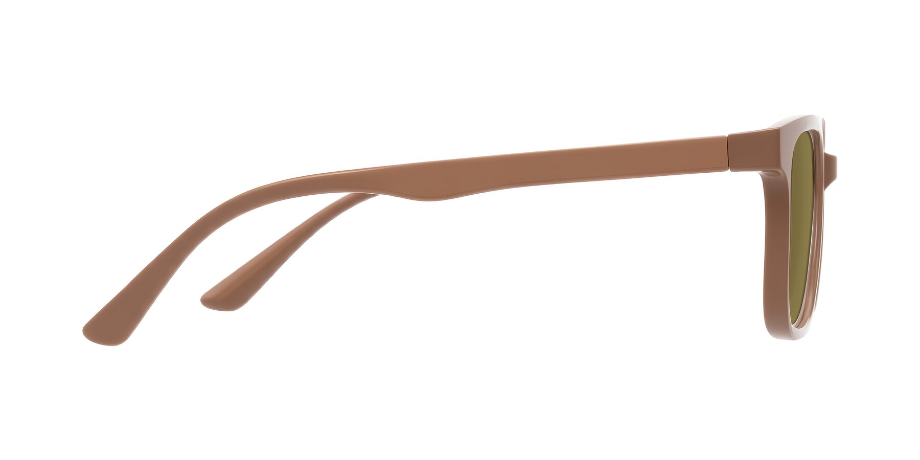 Side of Joynton in Milk Chocolate with Brown Polarized Lenses