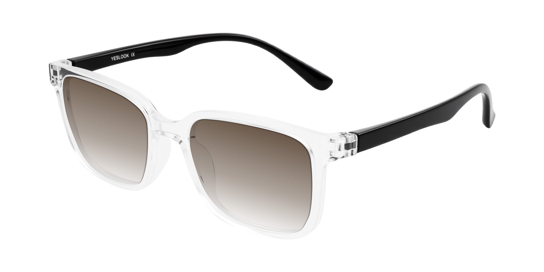 Angle of Joynton in Clear/Black with Brown Gradient Lenses