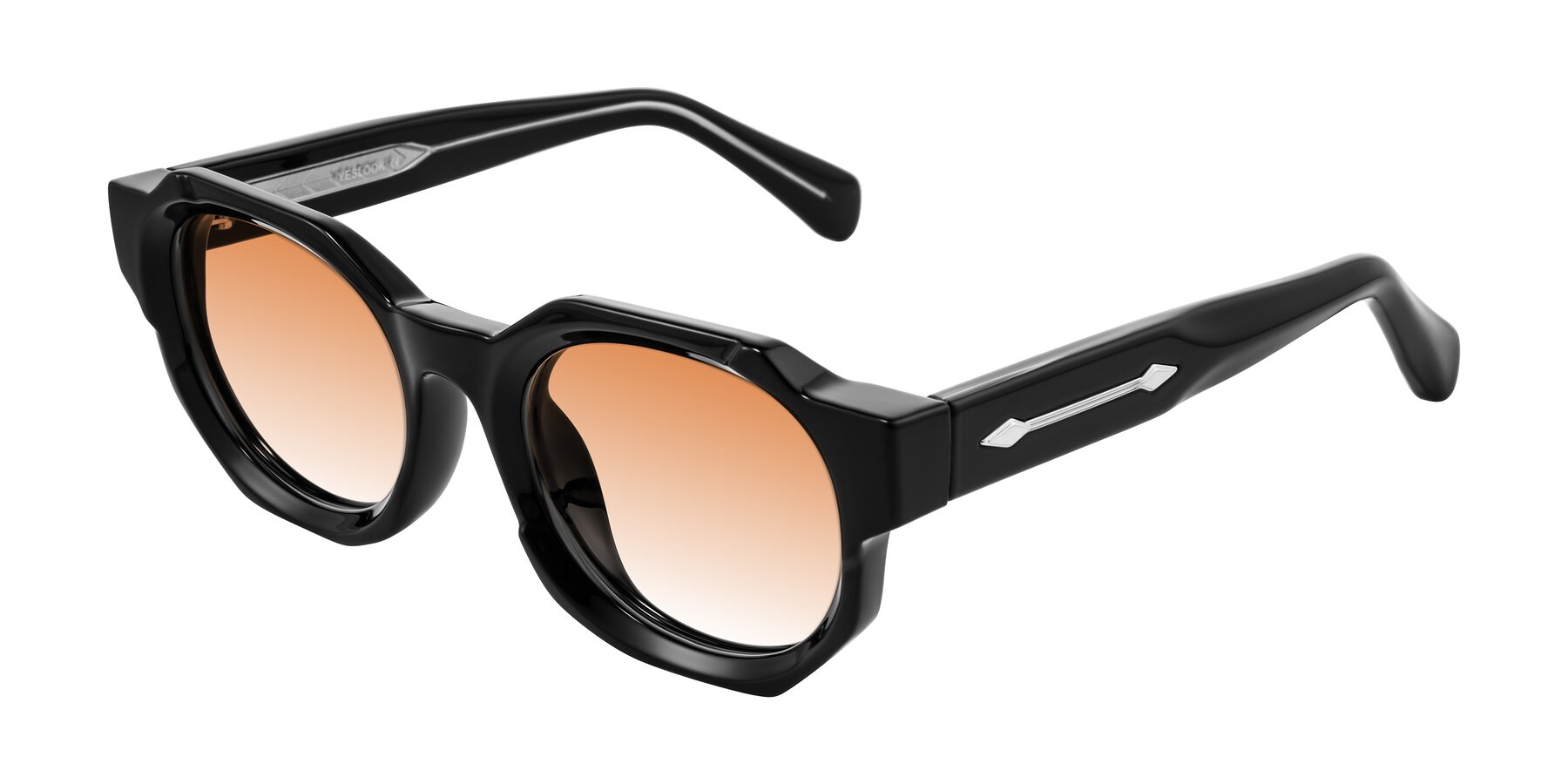 Angle of Poole in Black with Orange Gradient Lenses