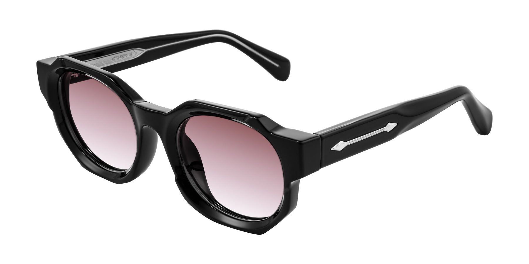 Angle of Poole in Black with Garnet Gradient Lenses