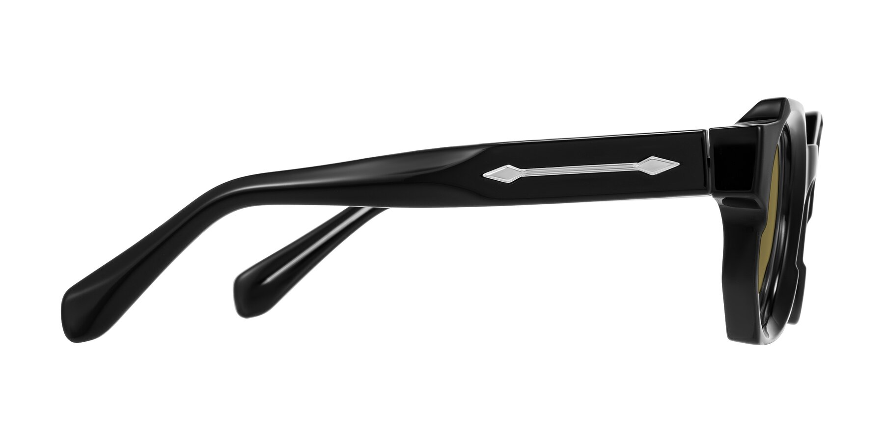 Side of Poole in Black with Brown Polarized Lenses
