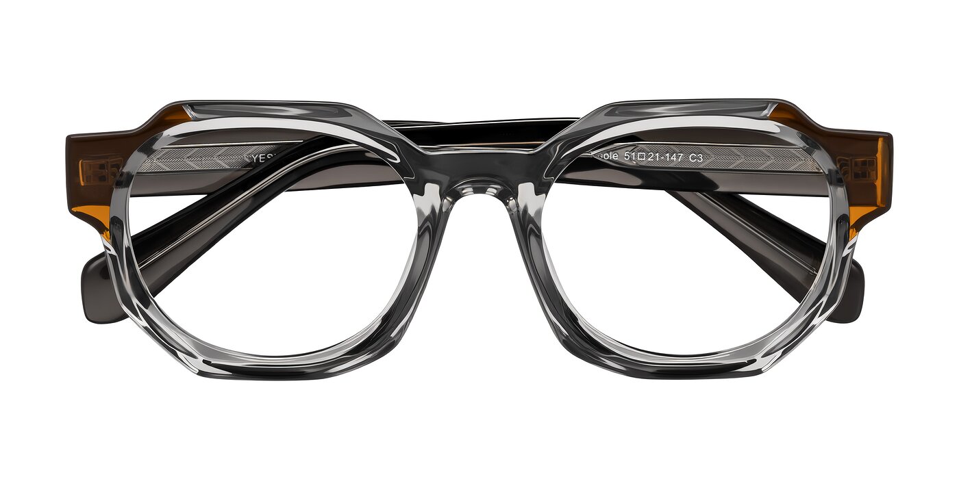 Poole - Transparent Gray Blue Light Glasses