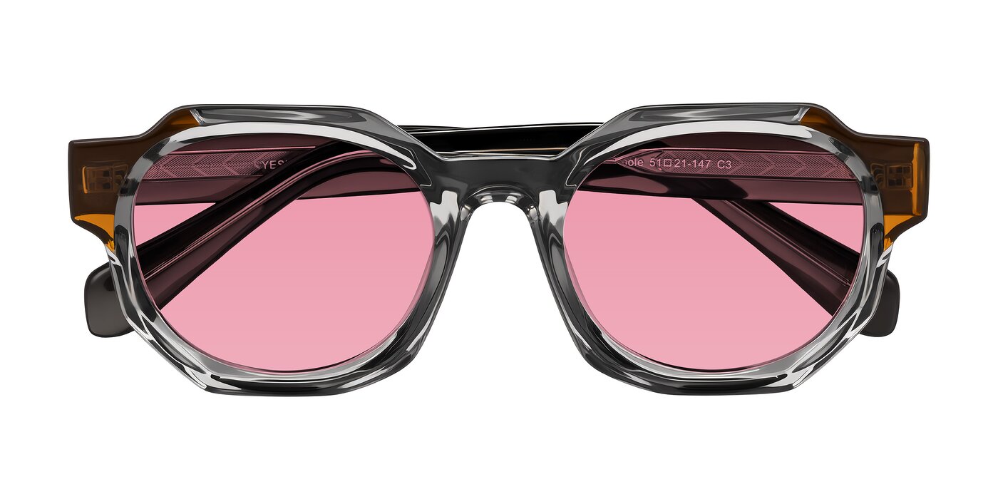 Poole - Transparent Gray Tinted Sunglasses