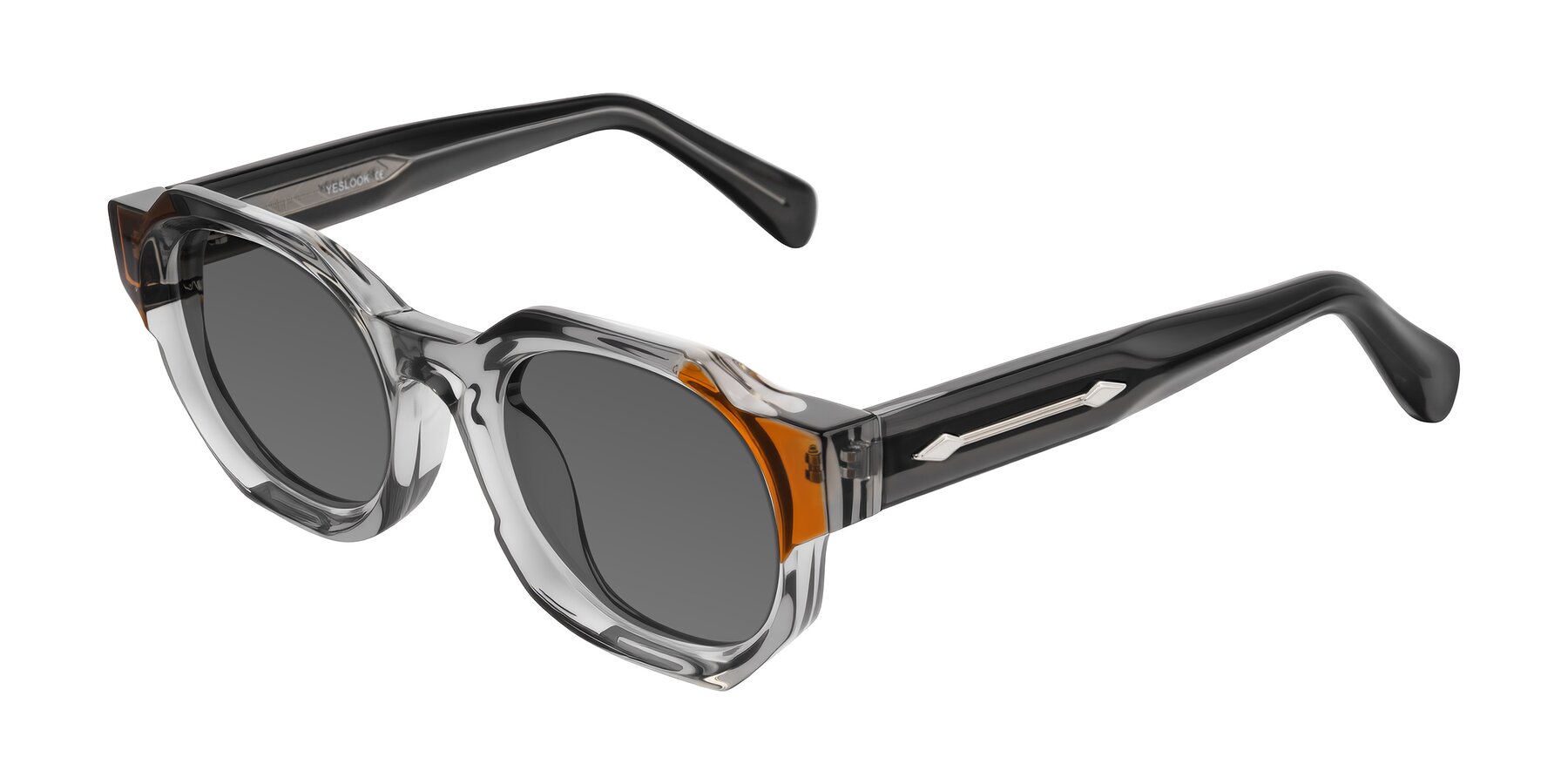Angle of Poole in Transparent Gray with Medium Gray Tinted Lenses