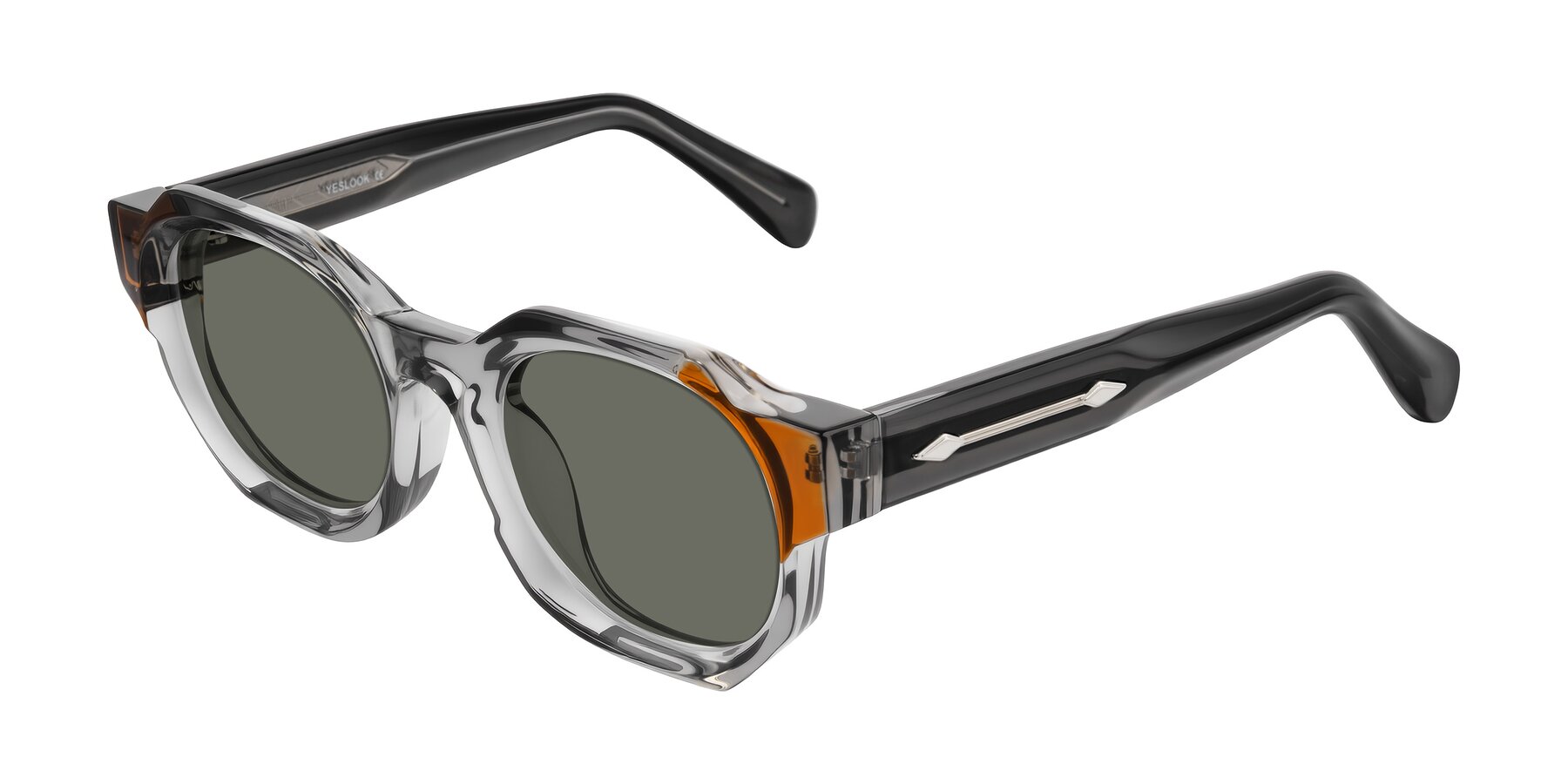 Angle of Poole in Transparent Gray with Gray Polarized Lenses