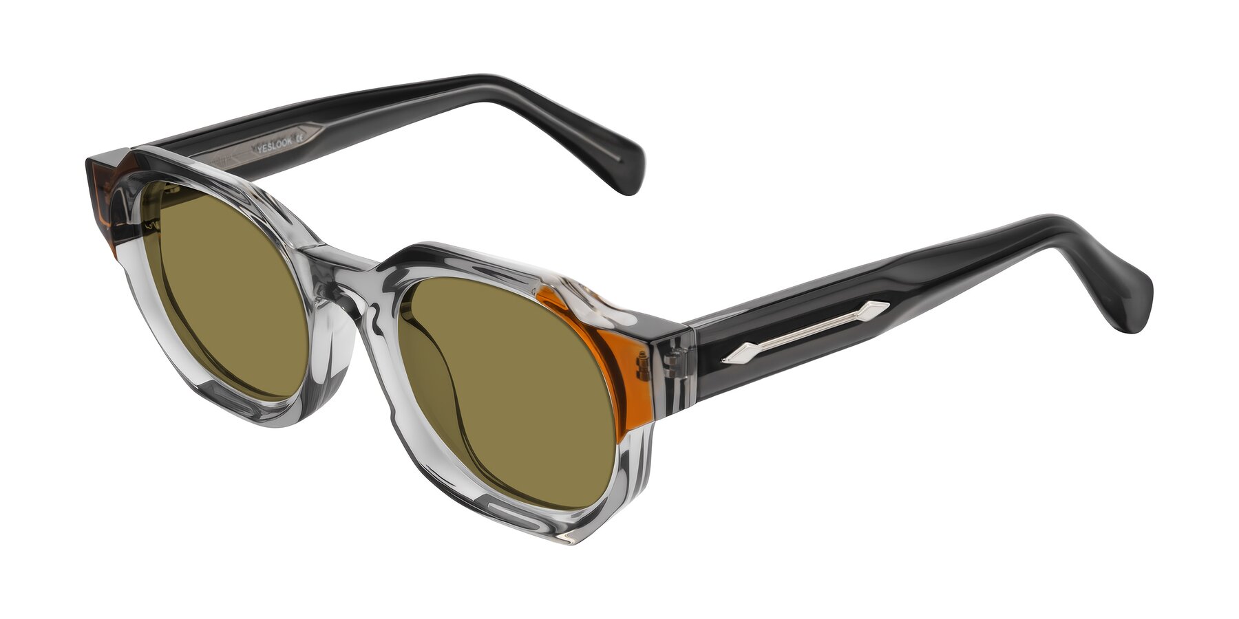 Angle of Poole in Transparent Gray with Brown Polarized Lenses
