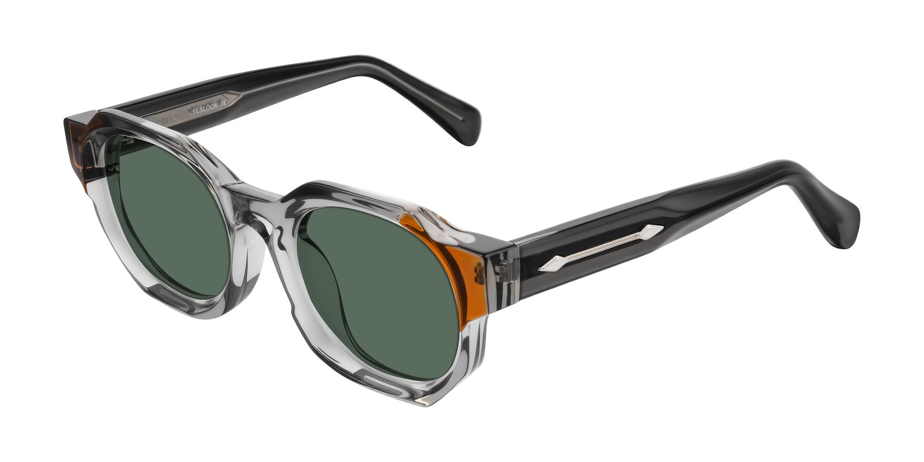 Angle of Poole in Transparent Gray with Green Polarized Lenses