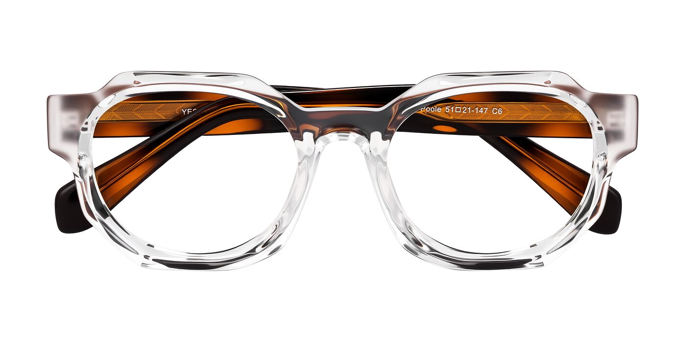Poole - Clear/Tortoise Eyeglasses