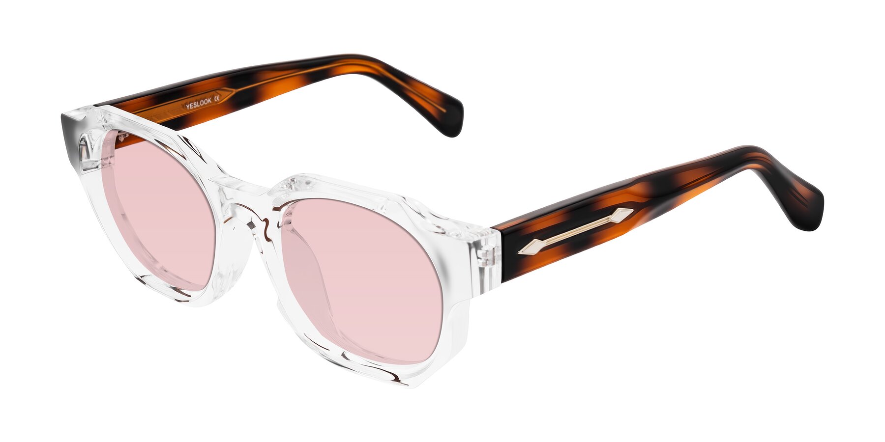 Angle of Poole in Clear/Tortoise with Light Garnet Tinted Lenses