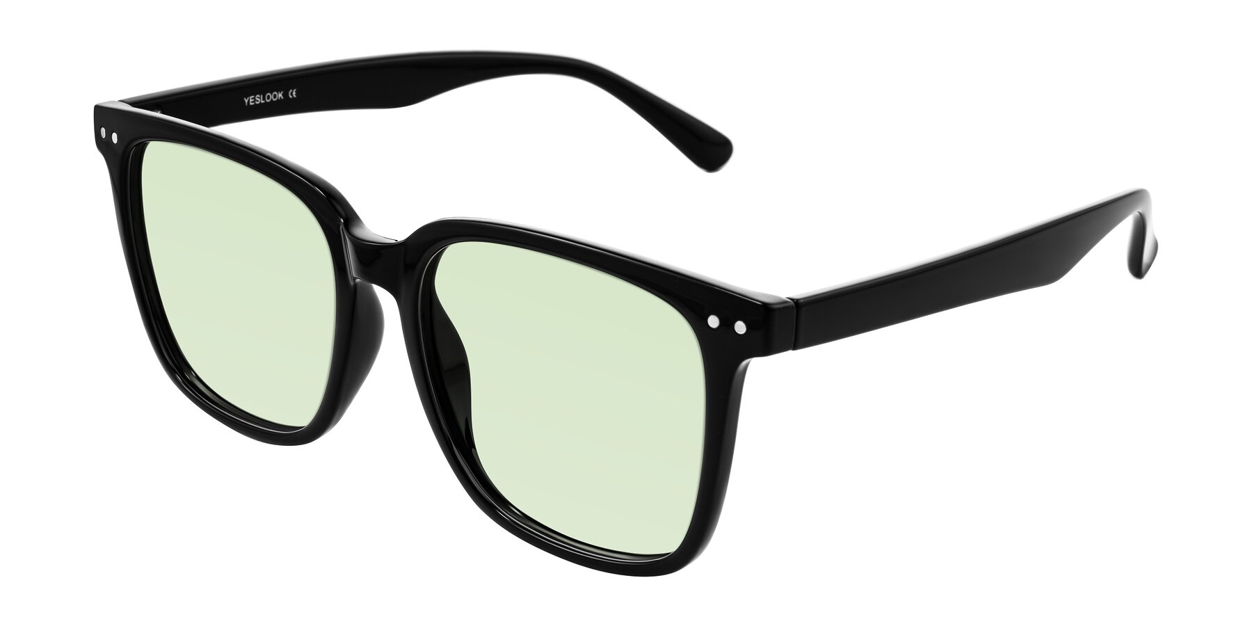 Angle of Arroyo in Black with Light Green Tinted Lenses
