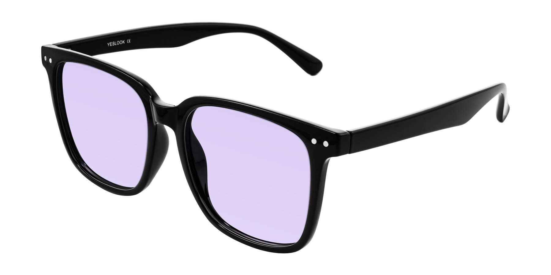 Angle of Arroyo in Black with Light Purple Tinted Lenses