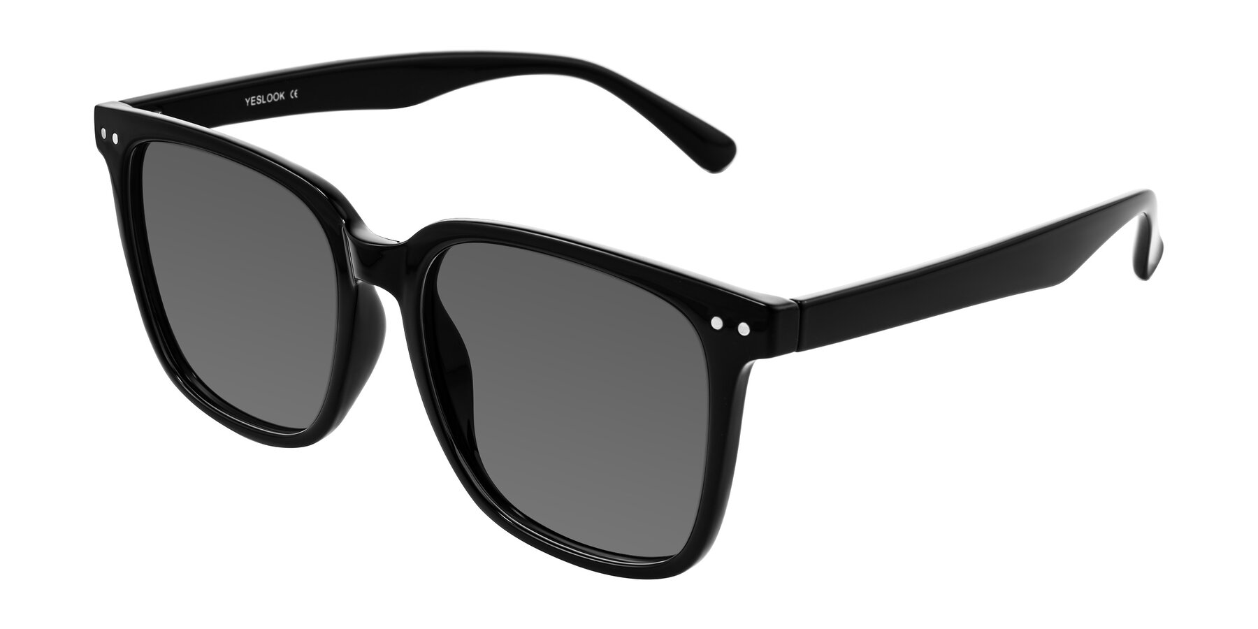 Angle of Arroyo in Black with Medium Gray Tinted Lenses