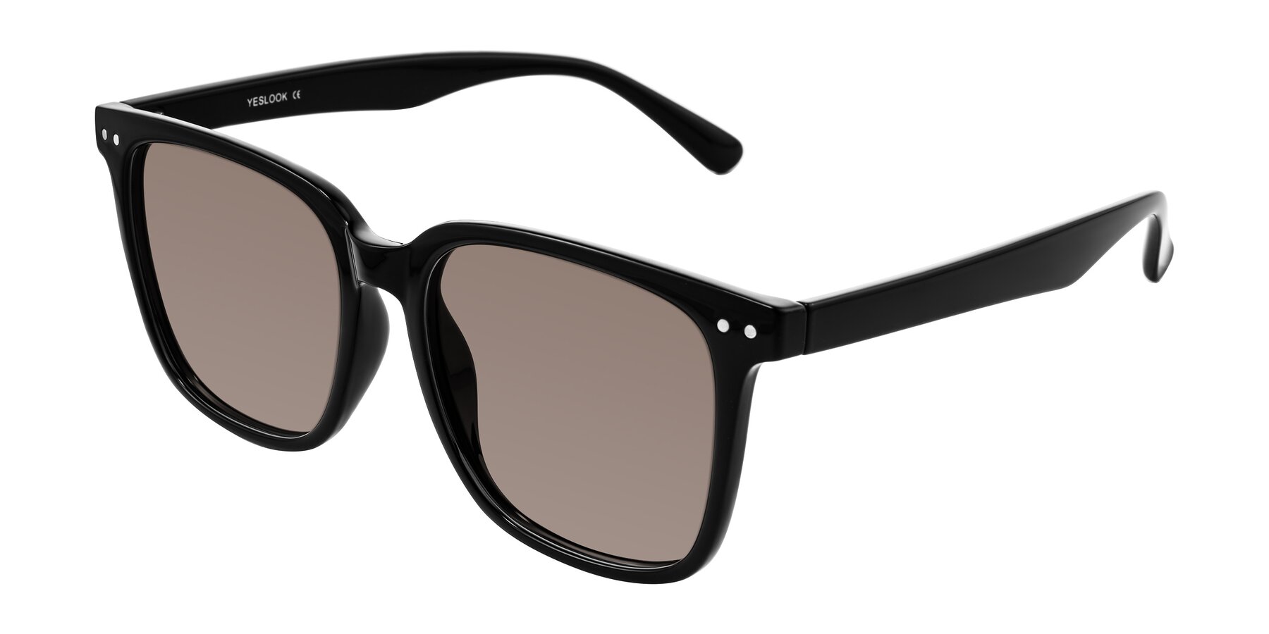 Angle of Arroyo in Black with Medium Brown Tinted Lenses