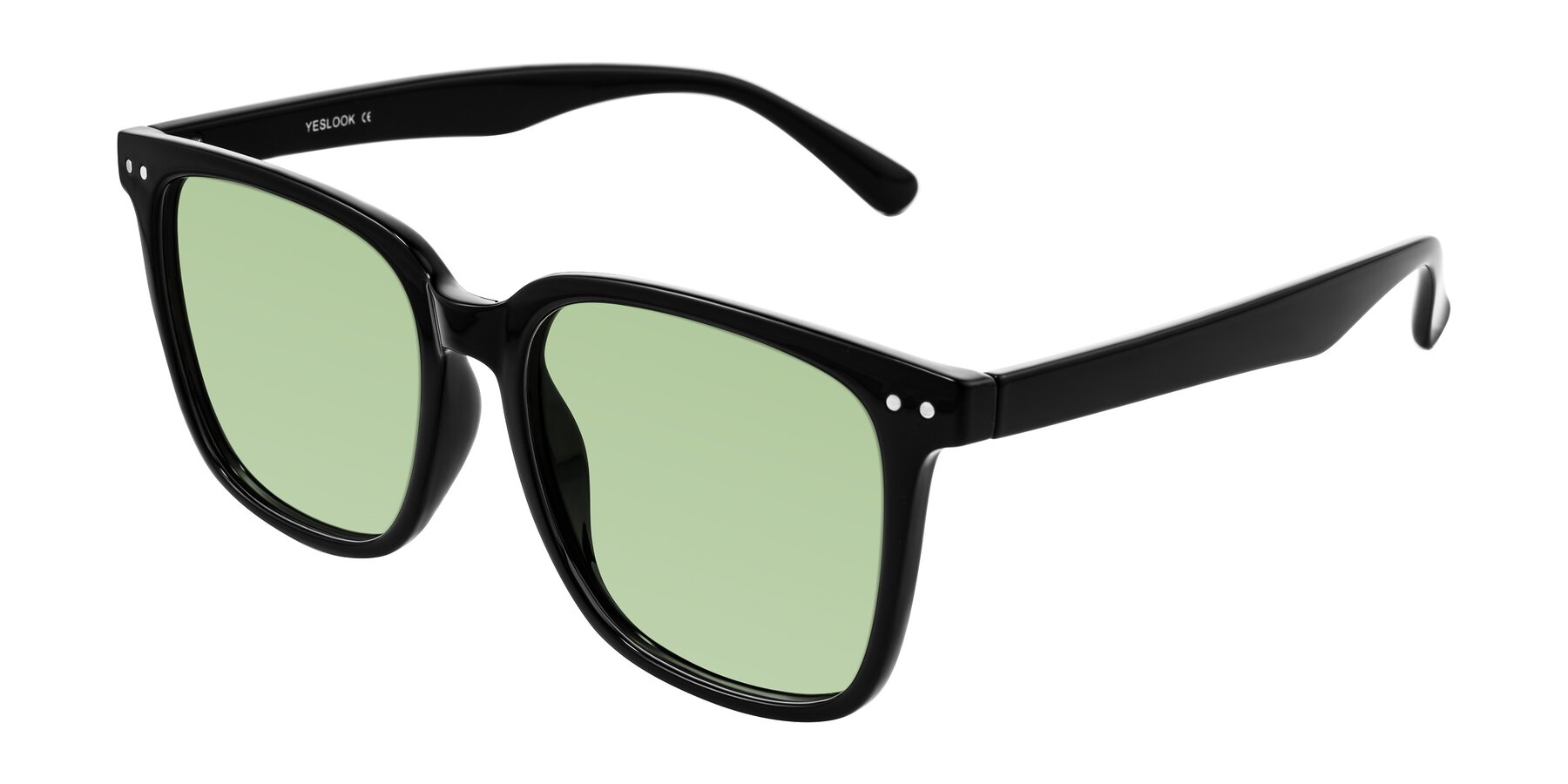 Angle of Arroyo in Black with Medium Green Tinted Lenses