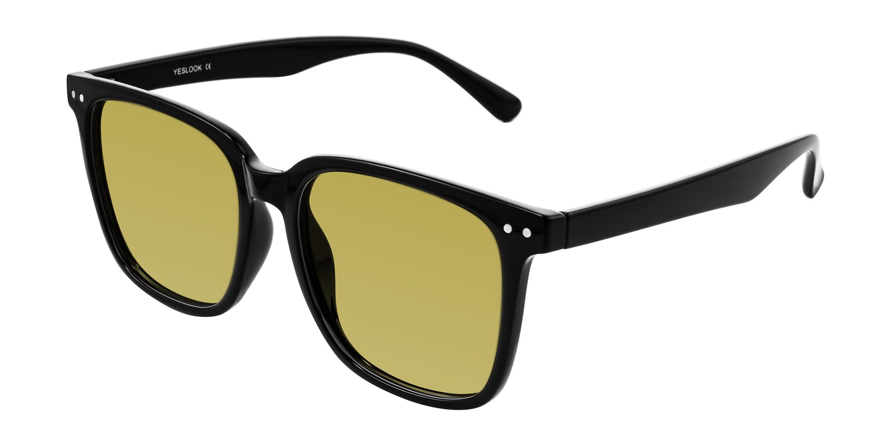 Angle of Arroyo in Black with Champagne Tinted Lenses