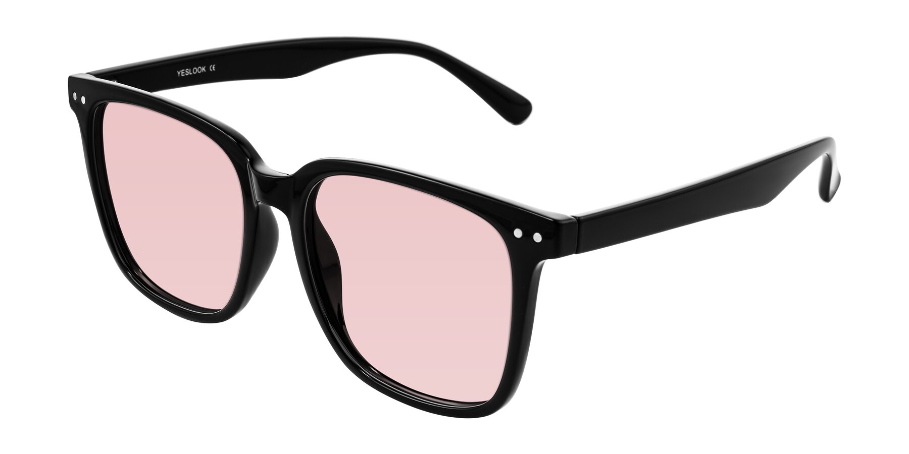 Angle of Arroyo in Black with Light Garnet Tinted Lenses