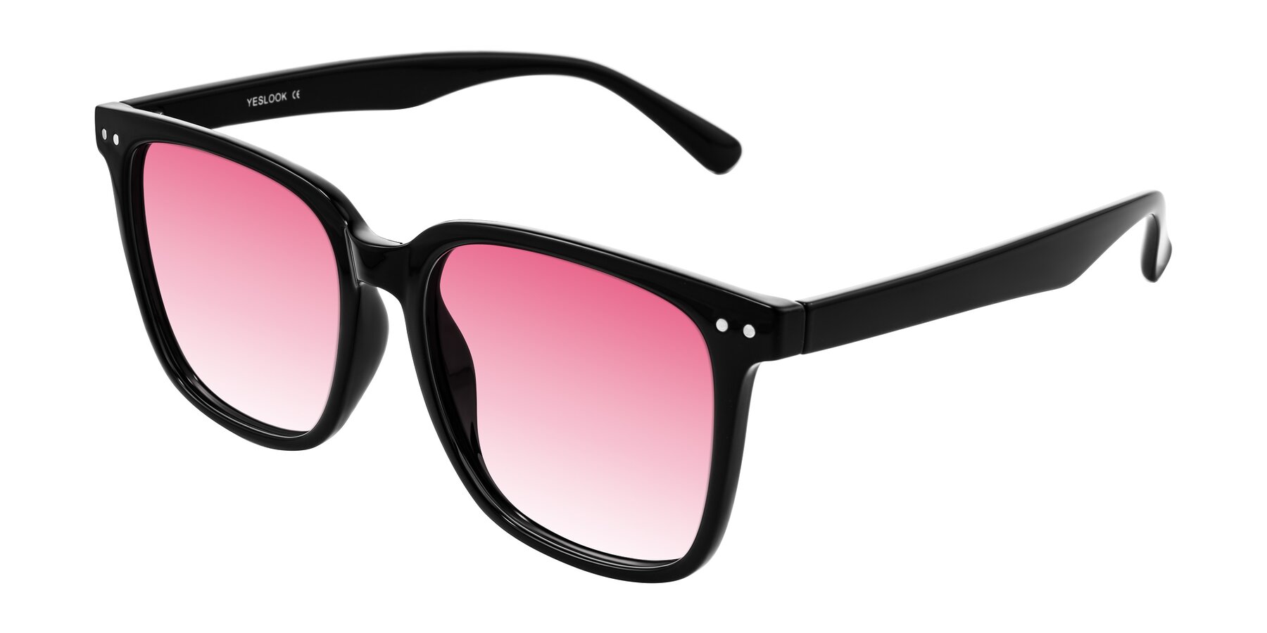 Angle of Arroyo in Black with Pink Gradient Lenses