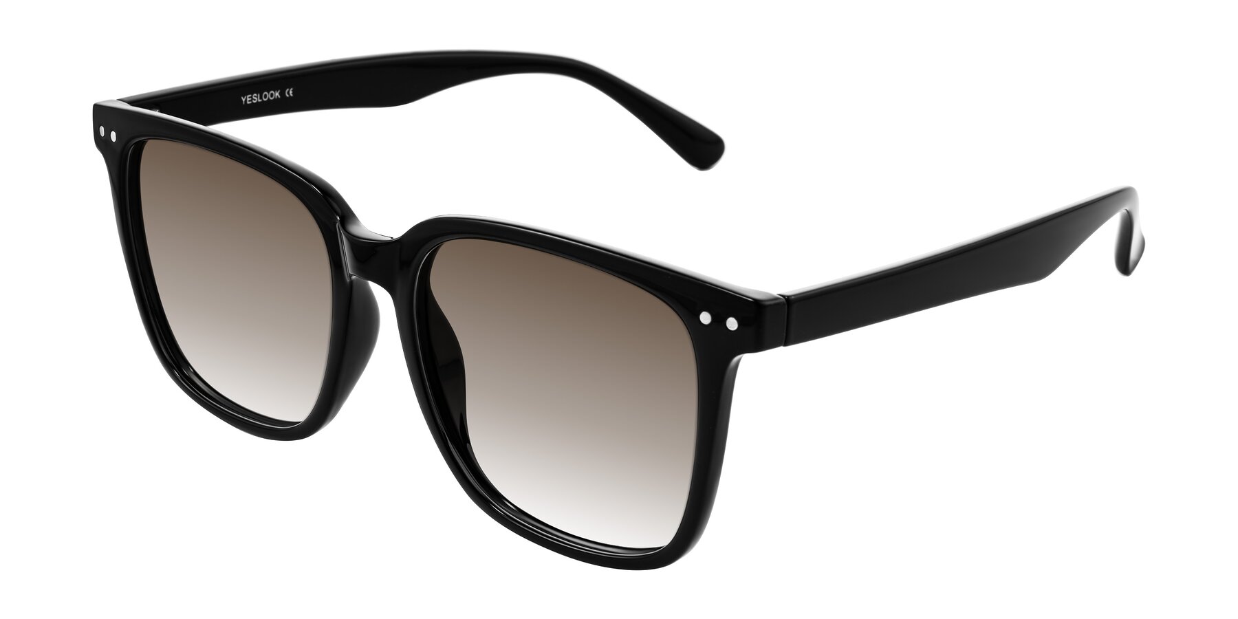Angle of Arroyo in Black with Brown Gradient Lenses