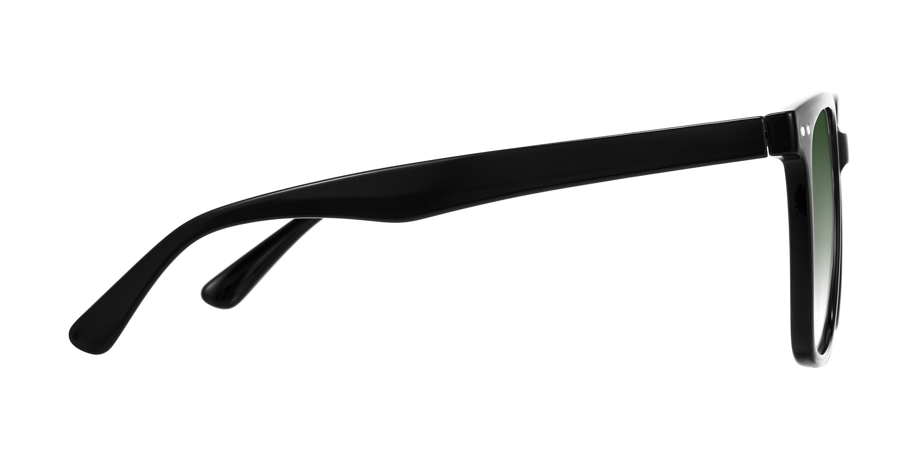 Side of Arroyo in Black with Green Gradient Lenses
