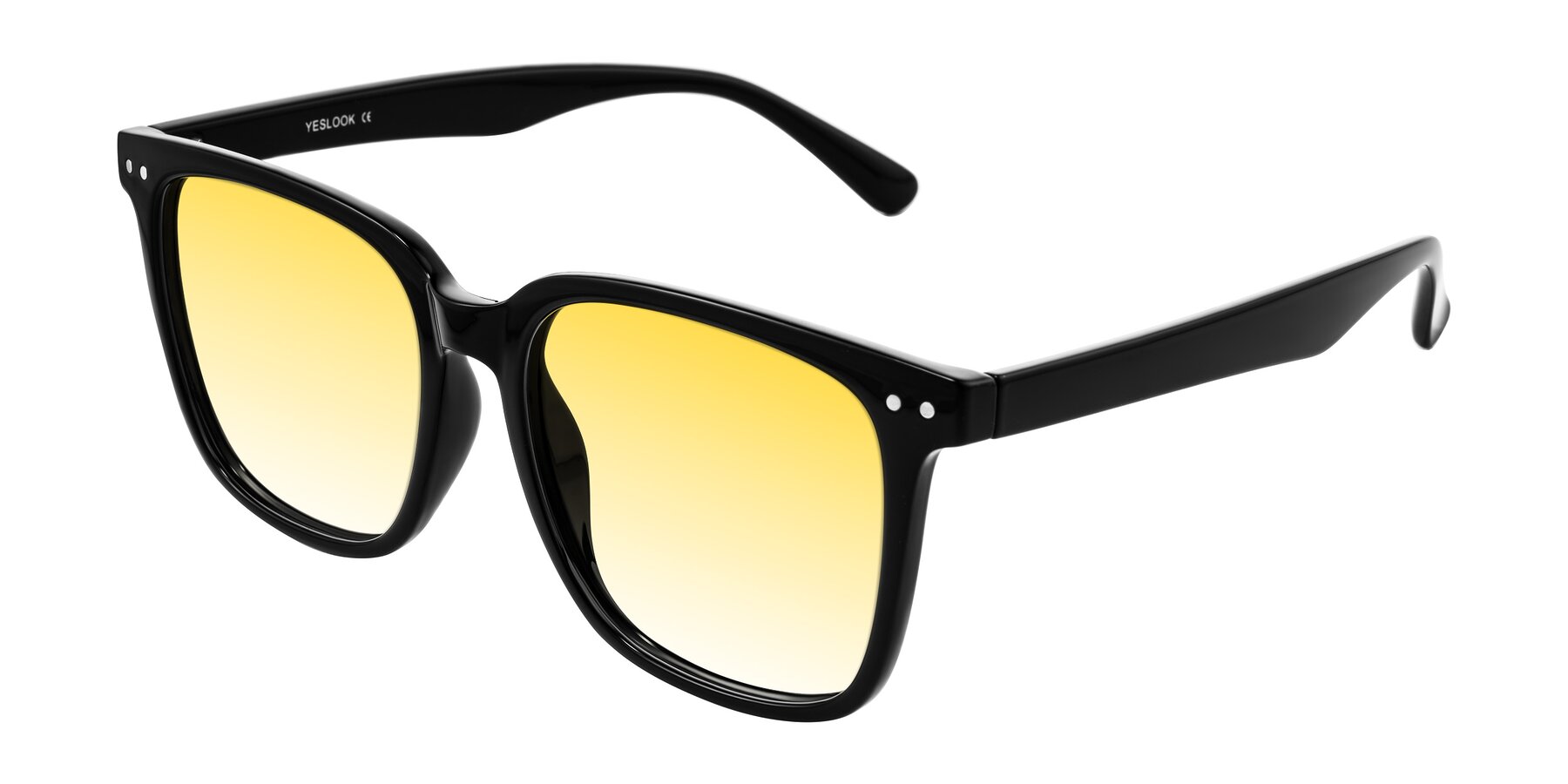 Angle of Arroyo in Black with Yellow Gradient Lenses