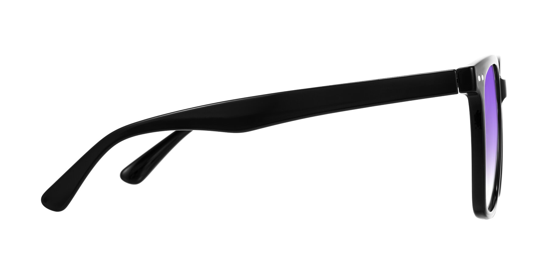 Side of Arroyo in Black with Purple Gradient Lenses