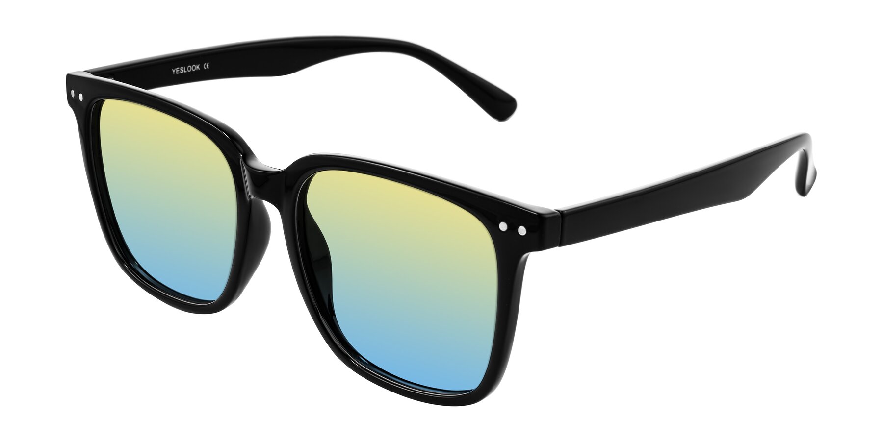 Angle of Arroyo in Black with Yellow / Blue Gradient Lenses