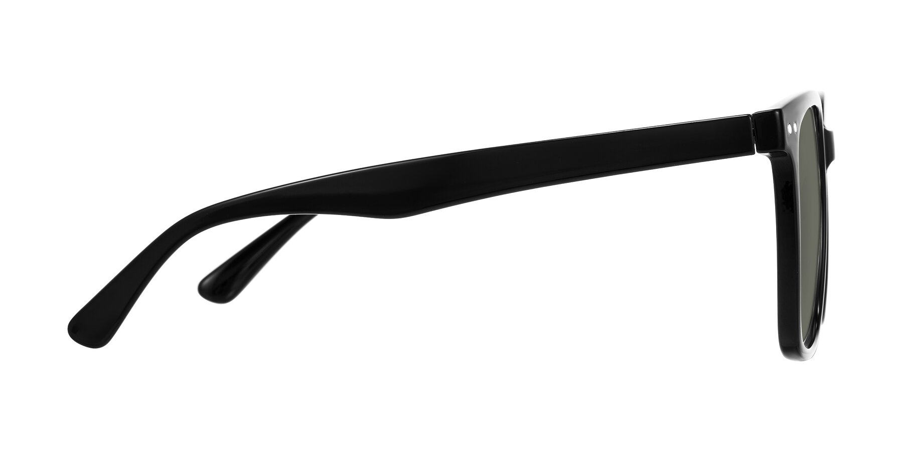 Side of Arroyo in Black with Gray Polarized Lenses