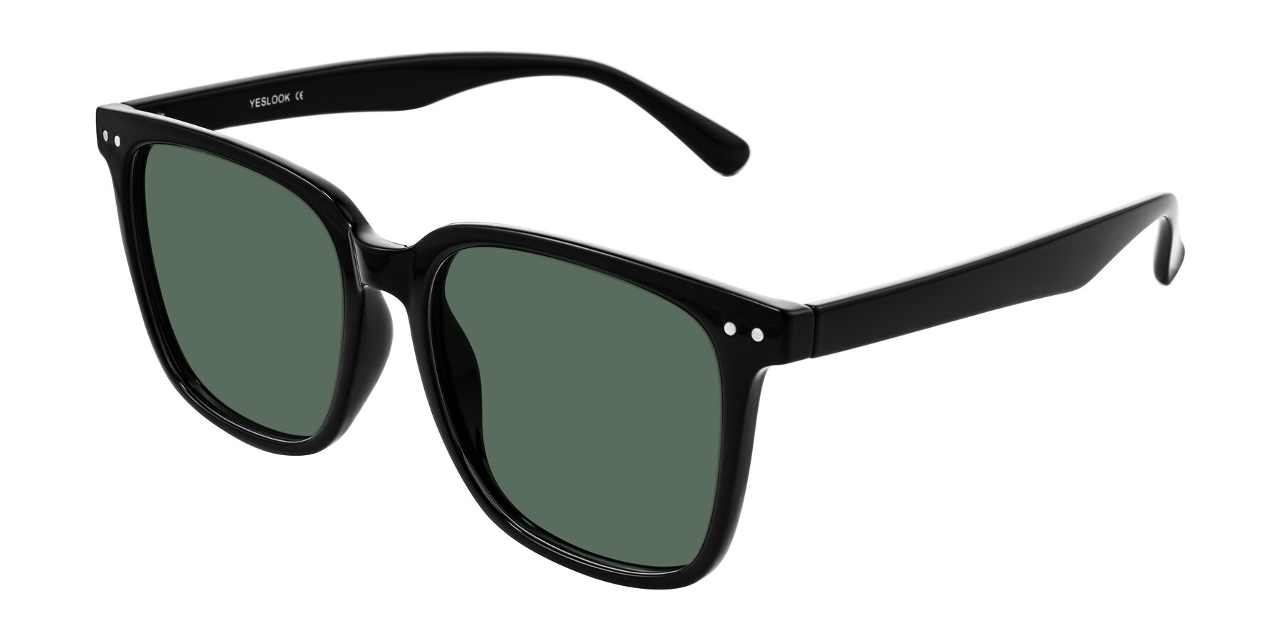 Angle of Arroyo in Black with Green Polarized Lenses