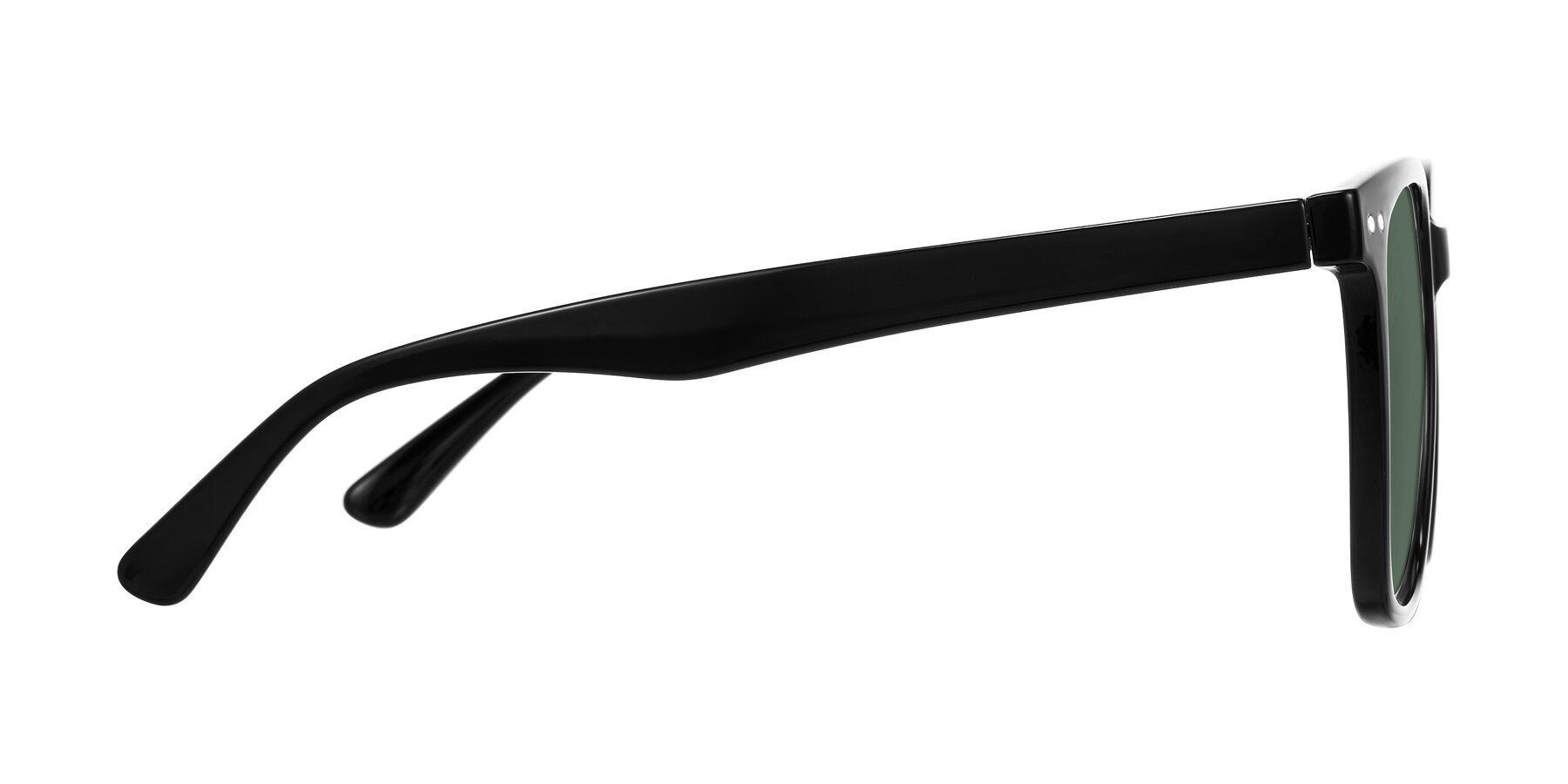 Side of Arroyo in Black with Green Polarized Lenses