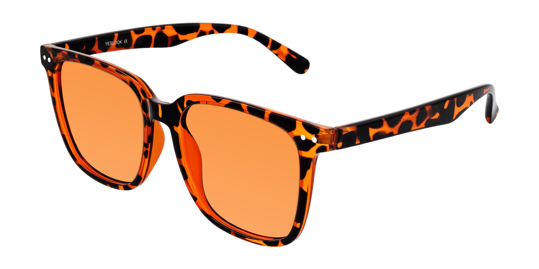 Angle of Arroyo in Tortoise with Orange Tinted Lenses