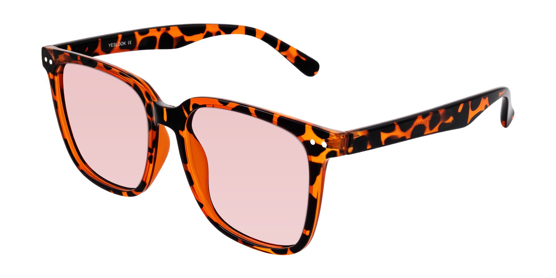 Angle of Arroyo in Tortoise with Light Garnet Tinted Lenses